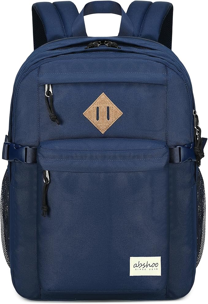 abshoo 29L Backpack for School College Bookbag Middle High School Backpacks Casual Daypack Travel Backpack (Navy)