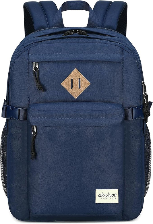 abshoo 29L Backpack for School College Bookbag Middle High School Backpacks Casual Daypack Travel Backpack (Navy)