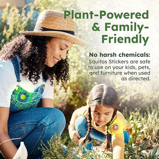 BugMD Squito Stickers Mosquito Repellent Patch Stickers for Adults (78 Patches), Safe & Effective Insect Repellent Patches for Toddlers, Kids, Camping, Beach & Outdoor Essentials