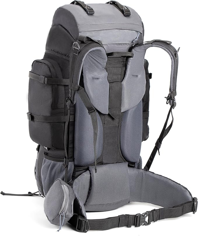 Tripole Walker 65 Litres Rucksack | Internal Frame With Metal Rod | Rain Cover | Bottom Opening | Laptop Section
