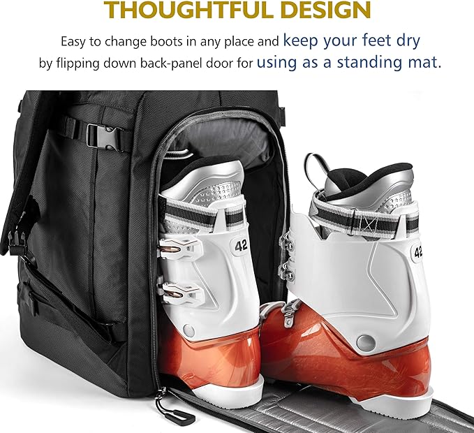 Unigear Ski Boot Bag Backpack for Helmet 50L/70L, Goggles, Gloves, Skis, Snowboard & Accessories