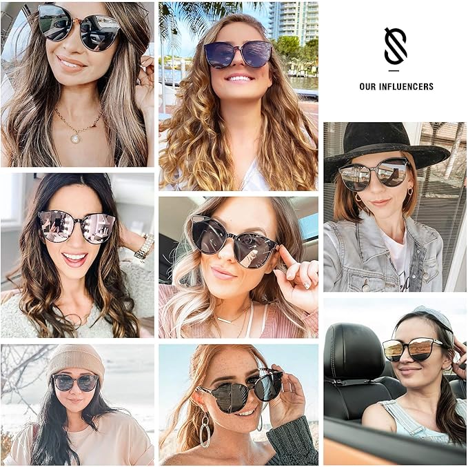 SOJOS Fashion Round Sunglasses for Women Men Oversized Vintage Shades SJ2057