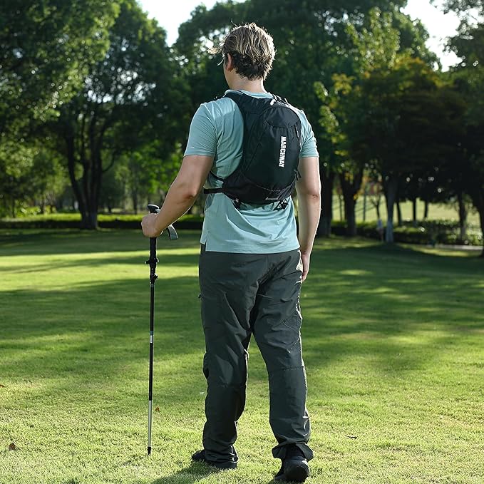 MARCHWAY Ultralight Hydration Backpack with 3L TPU Water Bladder, Sleek High-Capacity Day Pack for Cycling, Hiking, Running, Backpacking, Travel