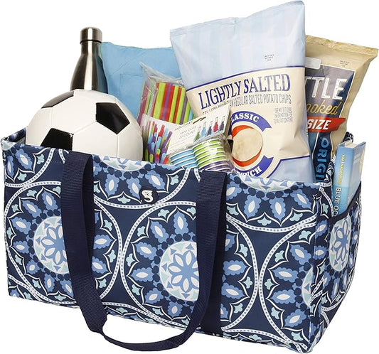 geckobrands Large Utility Tote - Durable Multipurpose Bag for Beach, Travel, Shopping & Outdoor Activities