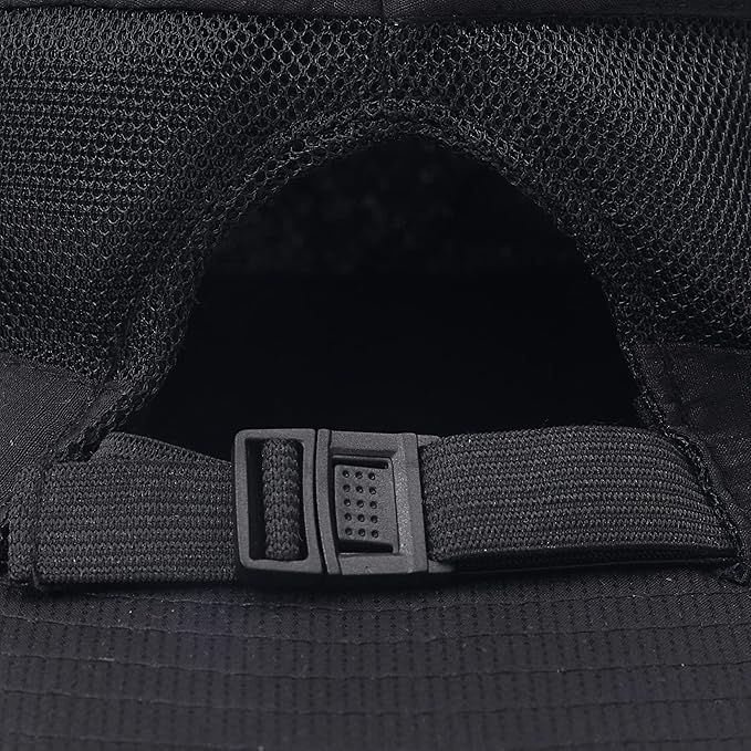 Womens Summer Sun Hat Beach Hat Wide Brim Outdoor UV Protection Hat Foldable Cool Mesh Ponytail Bucket Hat