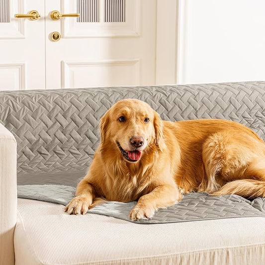 gogobunny Waterproof Dog Bed Cover Pet Blanket for Furniture Bed Couch Sofa Reversible (Dark Stone/Light Stone, 30x30 Inch (Pack of 1))