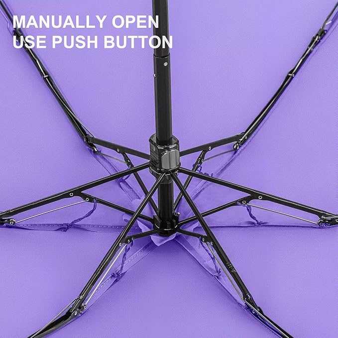 LEAGERA Compact Travel Umbrella with Case - Mini Umbrella for Purse, Small Lightweight &Tiny Design Perfect for Parasol Outdoor Sun&Rain Umbrellas