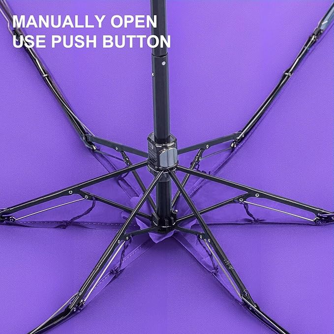 LEAGERA Compact Travel Umbrella with Case - Mini Umbrella for Purse, Small Lightweight &Tiny Design Perfect for Parasol Outdoor Sun&Rain Umbrellas