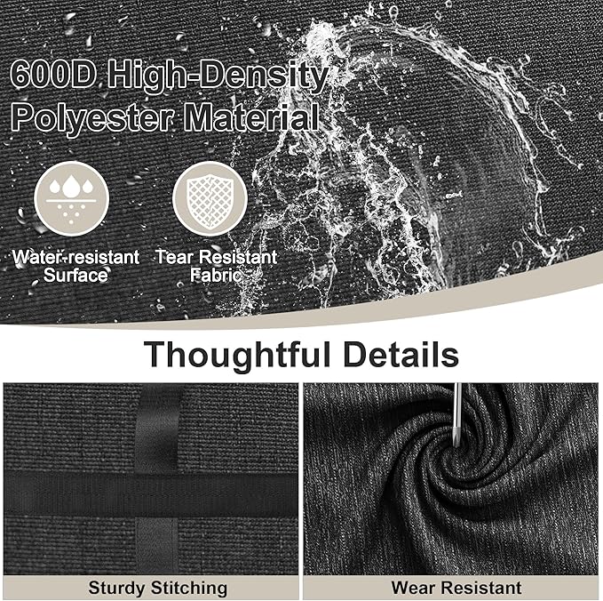 SUNUP Large Duffle Bag for Travel, 120L Foldable Travel Duffel Bag for Men Women, Waterproof Carry On Overnight Weekender Moving Storage Bags, Black