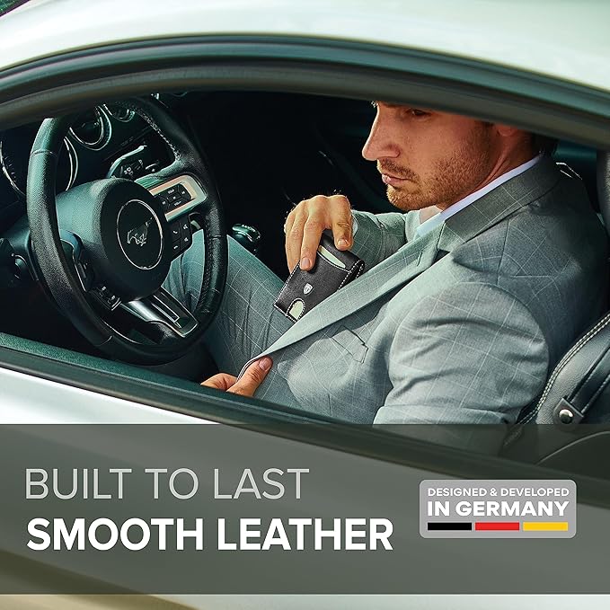 TRAVANDO Money Clip Wallet RIO - Mens Wallets slim Front Pocket RFID Blocking Card Holder Minimalist Mini Bifold Gift Box