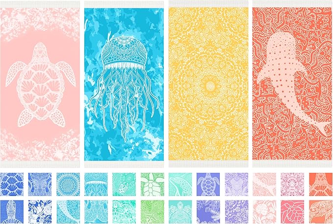 Thin Turkish Beach Towel Lightweight Soft Cotton Extra Large XL Oversized Sand Free Sandproof Absorbent Quick Dry Towels Cloud Bath Pool Travel Compact Essentials Accessories for Adult Gifts