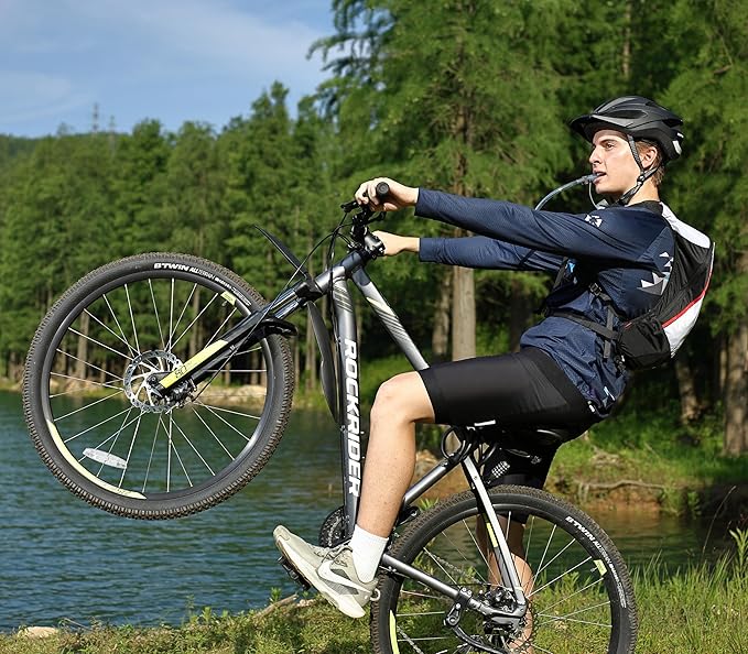 MARCHWAY Ultralight Hydration Backpack with 3L TPU Water Bladder, Sleek High-Capacity Day Pack for Cycling, Hiking, Running, Backpacking, Travel