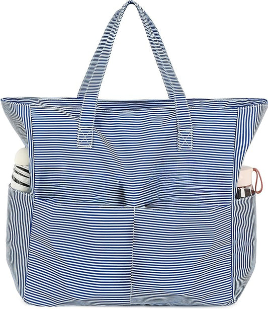 Bluboon Waterproof Beach Tote Pool Bags for Women Ladies Extra Large Carry On Bag With Wet Compartment for Weekender Travel