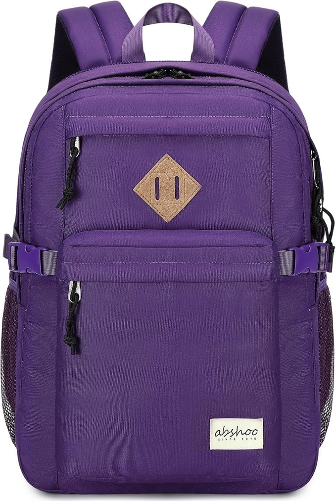 abshoo 29L Backpack for School College Bookbag Middle High School Backpacks Casual Daypack Travel Backpack (Purple)