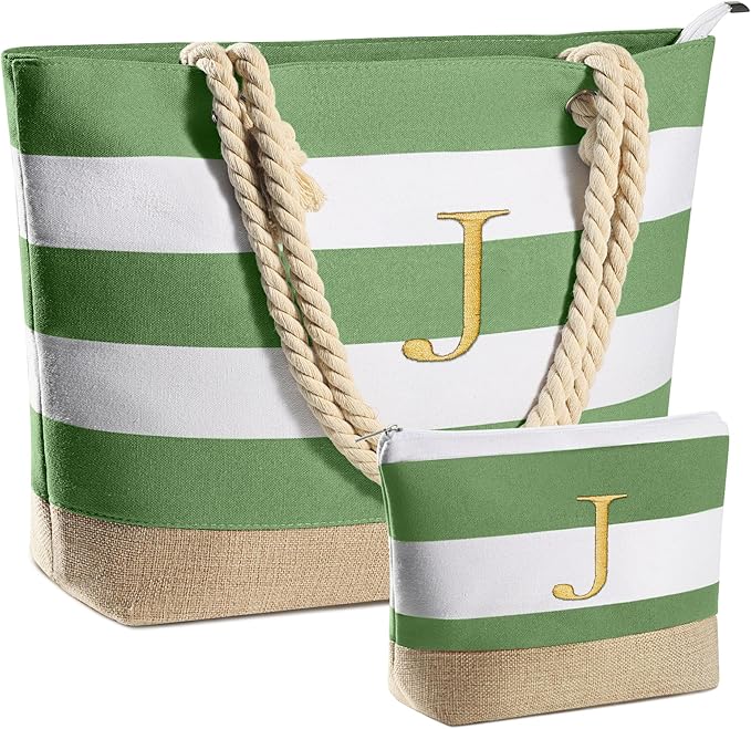 YOOLIFE Beach Bags for Women - Travel Canvas Beach Tote, Pool Waterproof Bag, Travel Essentials, Gifts for Women Birthday