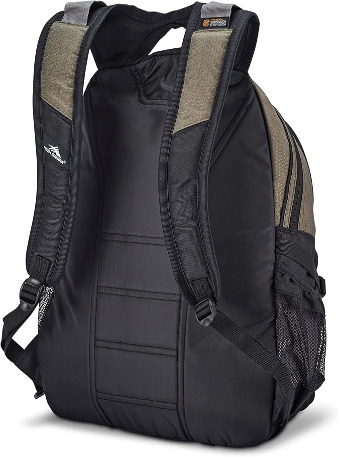 High Sierra Loop-Backpack, Travel, or Work Bookbag with tablet-sleeve, Olive, One Size