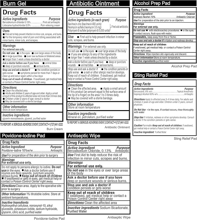 General Medi 420 Pieces Professional First Aid Kit - HardCase First Aid Box - Contains Premium Medical Supplies for Travel, Home, Office, Vehicle, Camping, Workplace & Outdoor