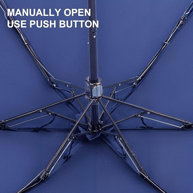 LEAGERA Compact Travel Umbrella with Case - Mini Umbrella for Purse, Small Lightweight &Tiny Design Perfect for Parasol Outdoor Sun&Rain Umbrellas