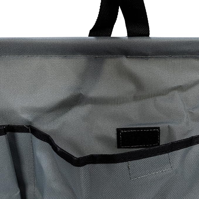 Household Essentials Gray Krush Container All-Purpose Utility Tote with Pockets