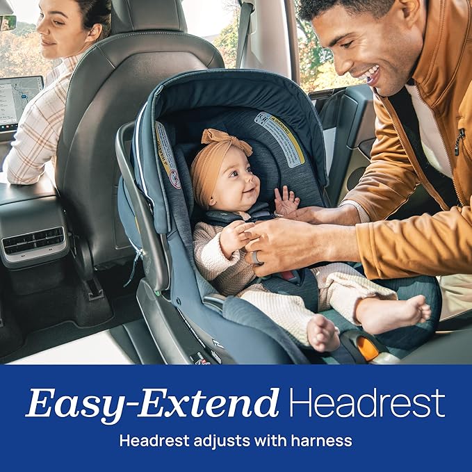 Chicco KeyFit Max Zip ClearLux Infant Car Seat and Base, Rear-Facing Seat for Infants 4-30 lbs., Zip-Open Privacy Shield, Compatible with Chicco Strollers, Baby Travel Gear | Verona/Grey