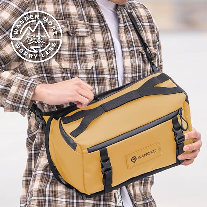 WANDRD ROGUE V1 9L Sling: Compact Camera Sling and Crossbody Bag with Fast Access, 3-Way Carry– Lightweight Everyday Bag Great for Travel, Photography, and Daily Use (Dallol Yellow)