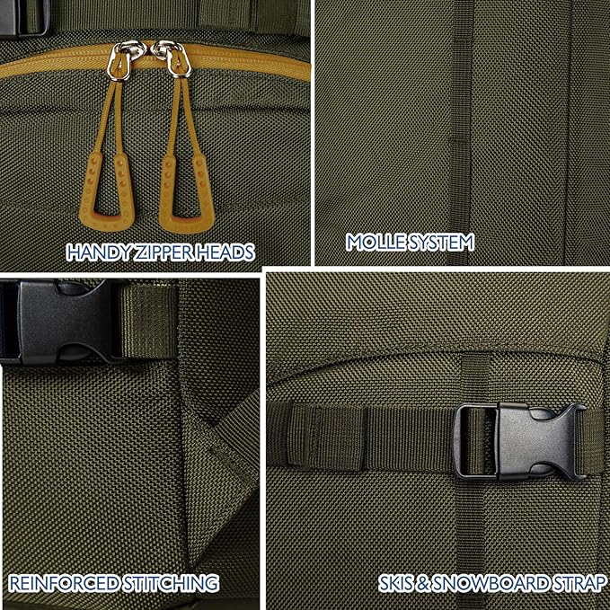 Unigear Ski Boot Bag Backpack for Helmet 50L/70L, Goggles, Gloves, Skis, Snowboard & Accessories