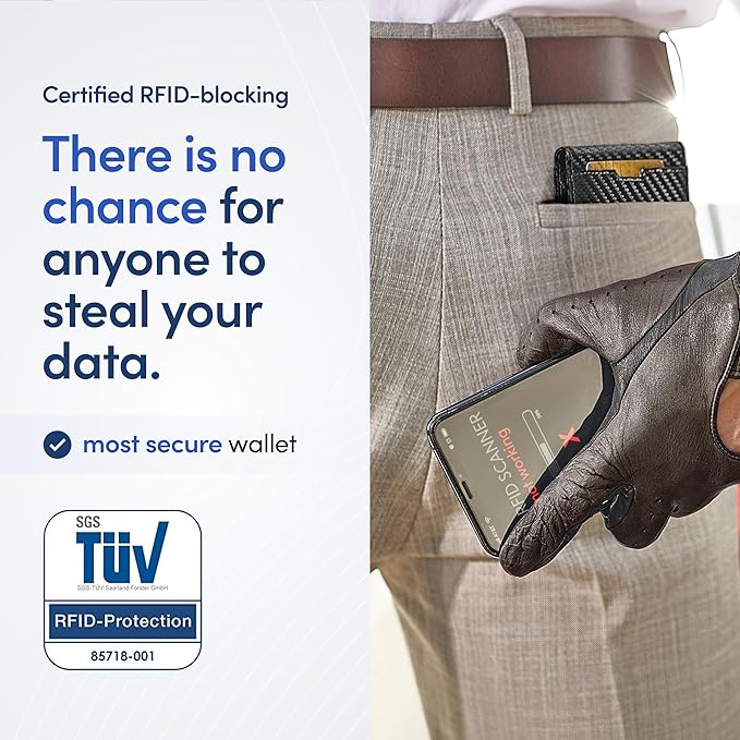 TRAVANDO Mens Wallet with Money Clip AUSTIN RFID Blocking Bifold Credit Card Holder for Men with Gift Box