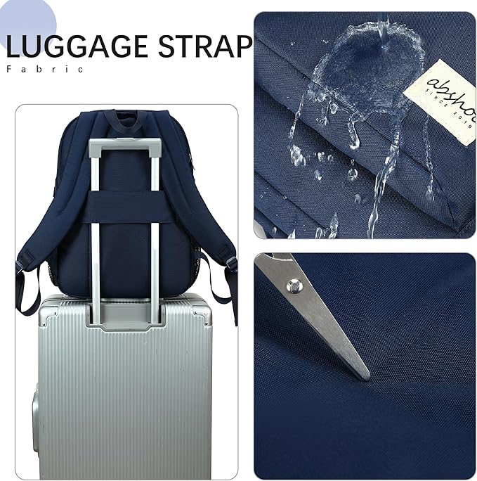 abshoo 29L Backpack for School College Bookbag Middle High School Backpacks Casual Daypack Travel Backpack (Navy)