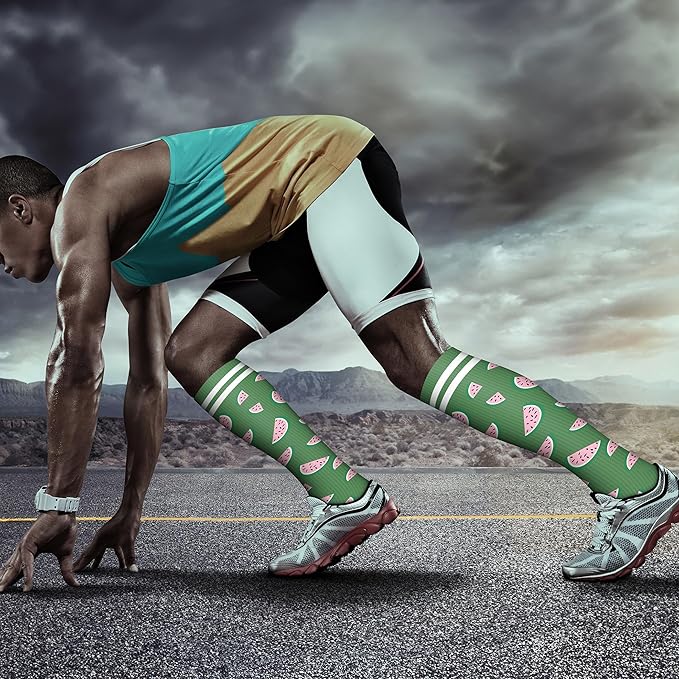 QUXIANG Copper Compression Socks for Women & Men Circulation (8 Pairs) - Best for Running Athletic Cycling - 15-20 mmHg