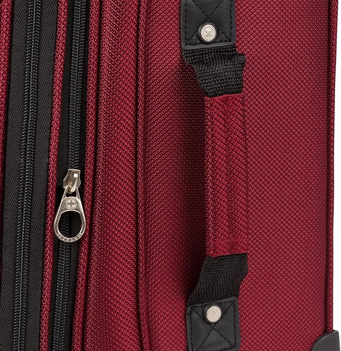 SwissGear Sion Softside Expandable Luggage, Burgundy, Carry-On 21-Inch