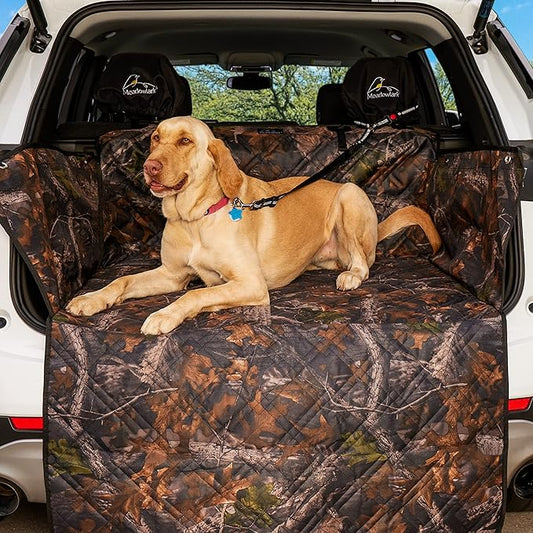 Meadowlark Premium SUV Cargo Liner for Dogs, Waterproof Pet Cargo Cover with Bumper Flap Protector, Durable Non-Slip, Universal Fit for SUVs, Sedans & Vans (74"" L x 41"" W) Brown