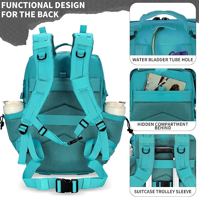 55L Tactical Backpack Heavy Duty Military Rucksack Molle Backpack 3 Day Assault Pack for Work Outdoors