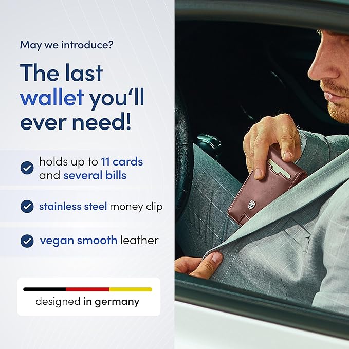 TRAVANDO Mens Wallet with Money Clip AUSTIN RFID Blocking Bifold Credit Card Holder for Men with Gift Box