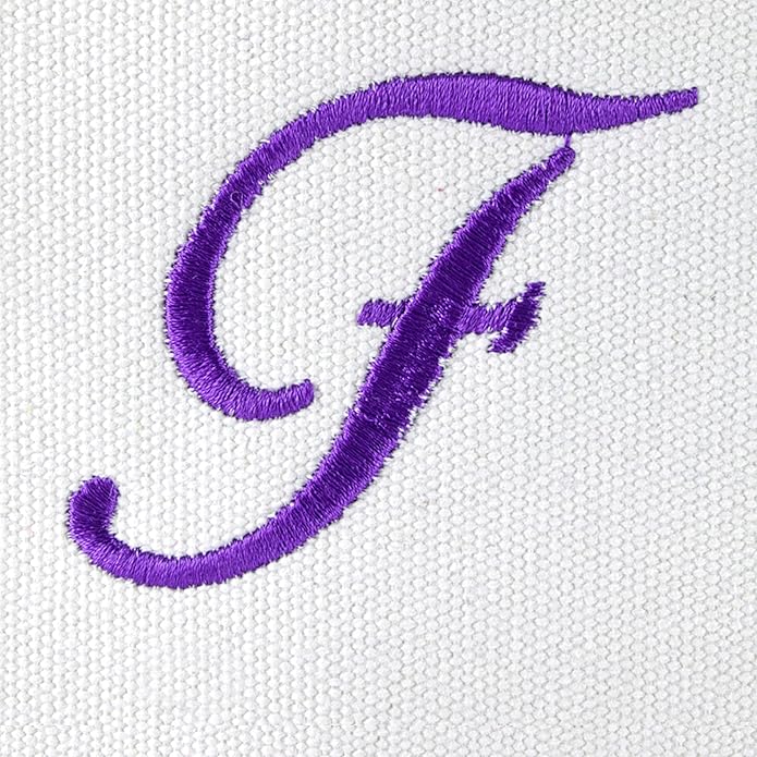 DALIX Monogrammed Beach Bag and Totes for Women Personalized Gifts Purple A - Z