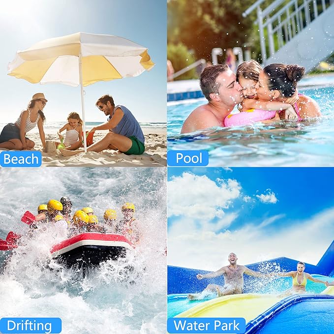 Waterproof Phone Pouch Bag - 7.5in Waterproof Phone Case for Beach Travel, IPX8 Cellphone Dry Bag with Lanyard for iPhone 17 16 15 Pro Max Galaxy S25 Ultra Pixel 10 Pro, Cruise Essentials 2025