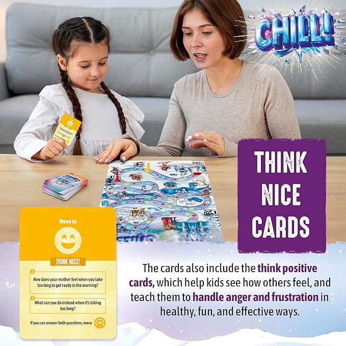 CHILL Anger Management for Kids, Ages 5-9, Therapy Games, Social Emotional Learning, Fun Social Skills Board Game for Therapists & Families