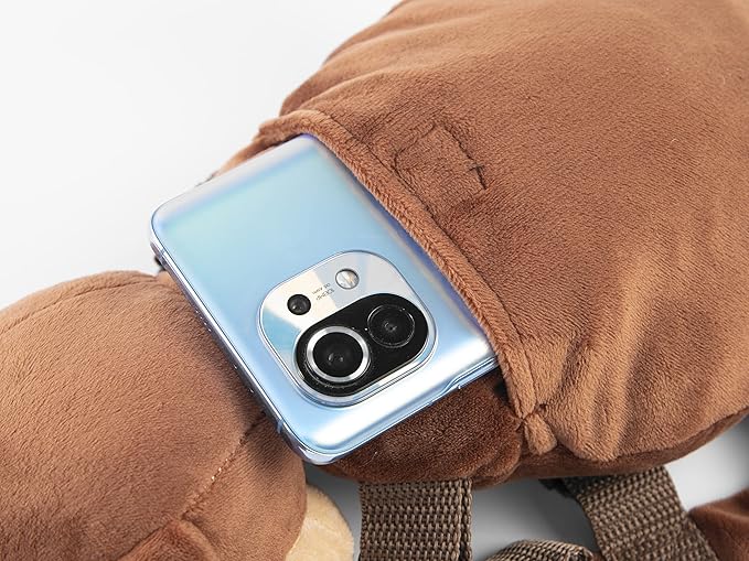 2 in 1 New Monkey Toddler Safety Harness Backpack Children's Walking Leash Strap（Brown）