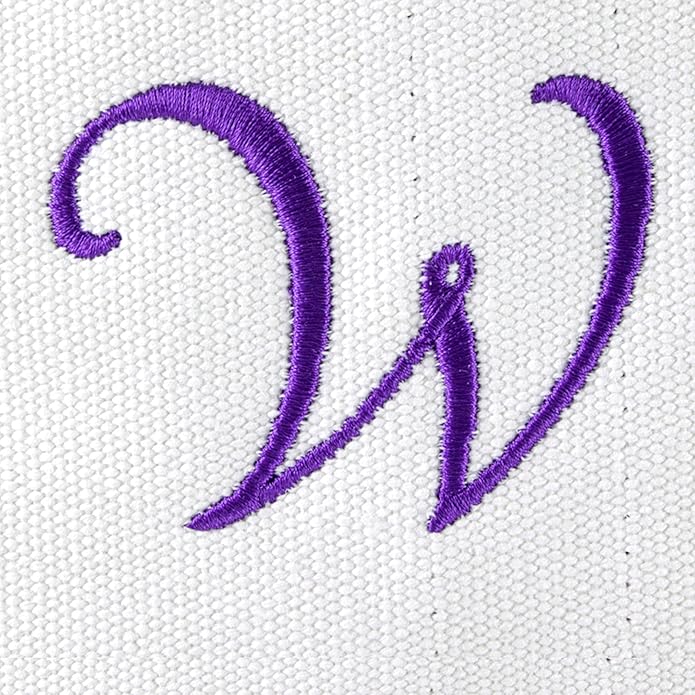 DALIX Monogrammed Beach Bag and Totes for Women Personalized Gifts Purple A - Z