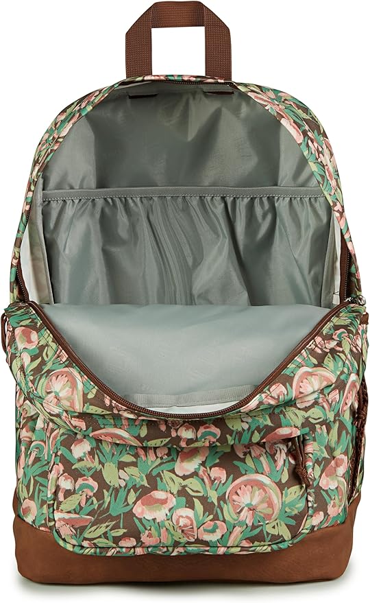 JanSport Cool Backpack with 15-inch Laptop Sleeve, Large Computer Bag Rucksack with 2 Compartments, Ergonomic Straps, Painterly Mushrooms