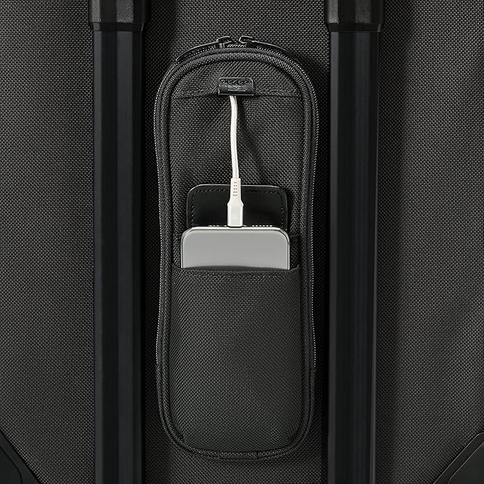 Briggs & Riley Essential 22" 2-Wheel Expandable Carry On - Luggage for Travel, Suitcases with Wheels, Softside Rolling Bag for Men & Women, Self-Repairing Zipper - Baseline Collection, Black