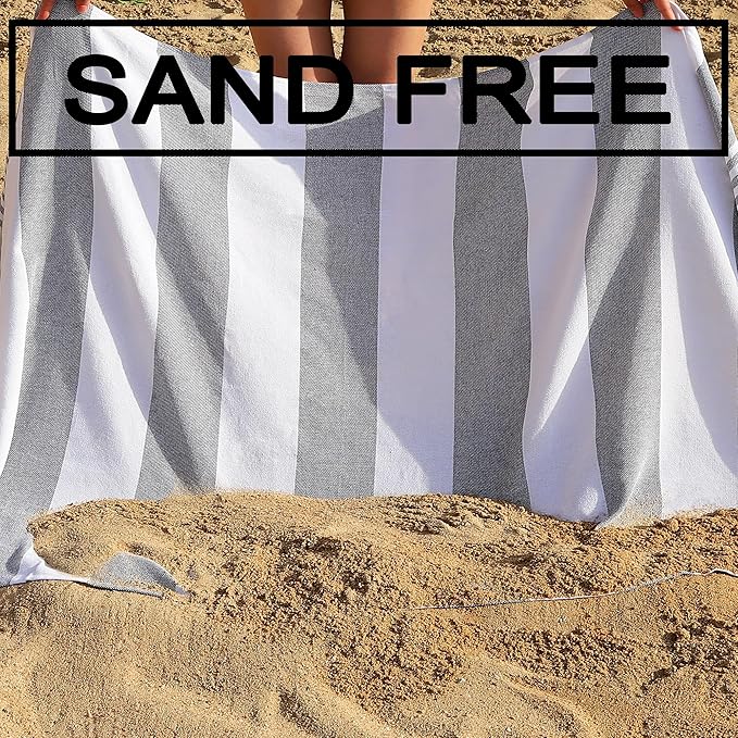 Beach Towel 2 Pack,Sand Free Beach Towels Oversized 39 x 72,Turkish Beach Towel Quick Dry Towel,Lightweight Pool Towels for Adults Travel Towel,Cool Beach Essentials Super Absorbent Towels