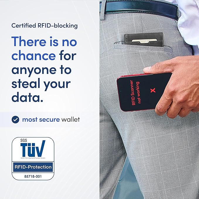 TRAVANDO Mens Wallet with Money Clip AUSTIN RFID Blocking Bifold Credit Card Holder for Men with Gift Box