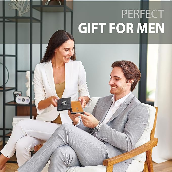 TRAVANDO Money Clip Wallet RIO - Mens Wallets slim Front Pocket RFID Blocking Card Holder Minimalist Mini Bifold Gift Box